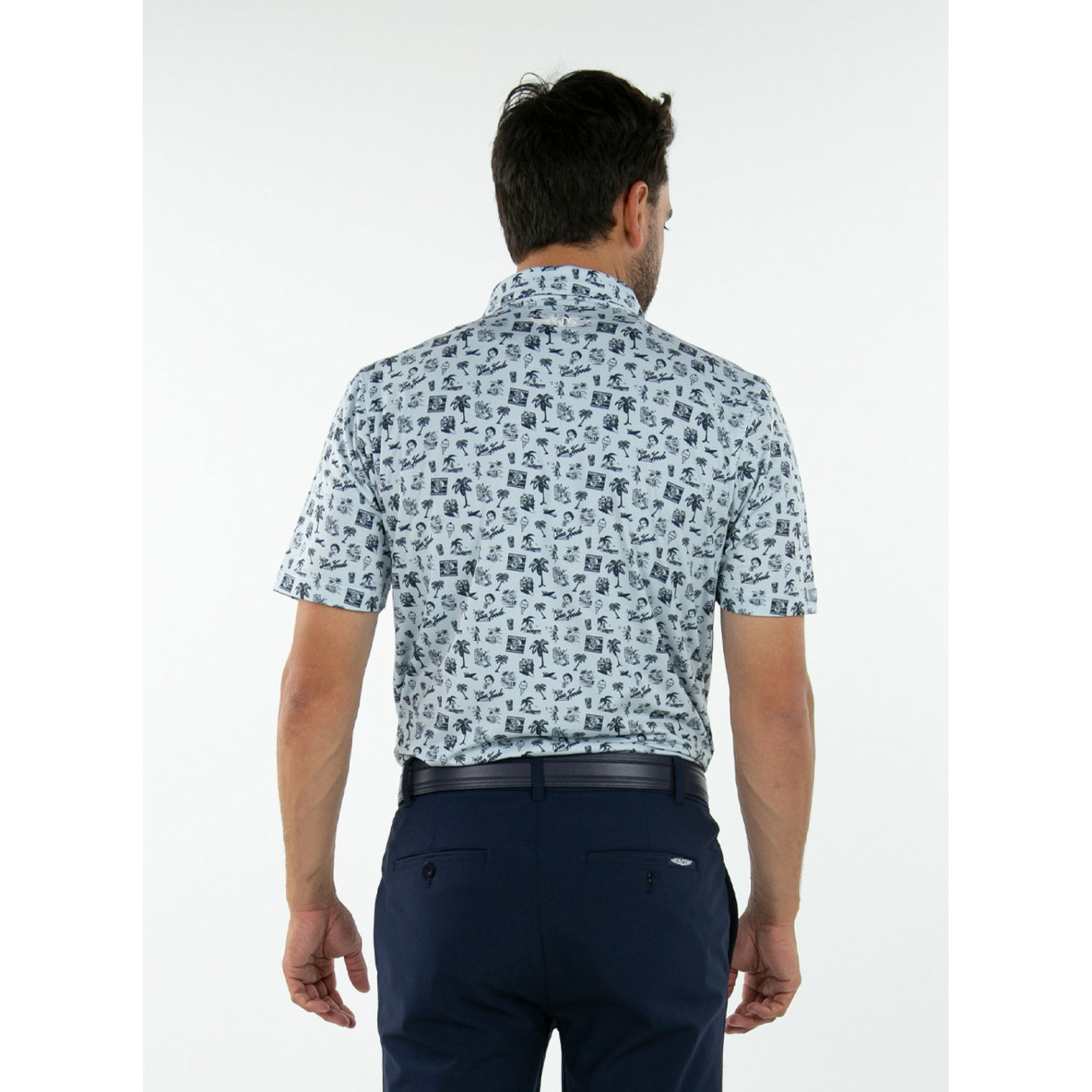 Men’s Straight Down Vintage Vacation Polo