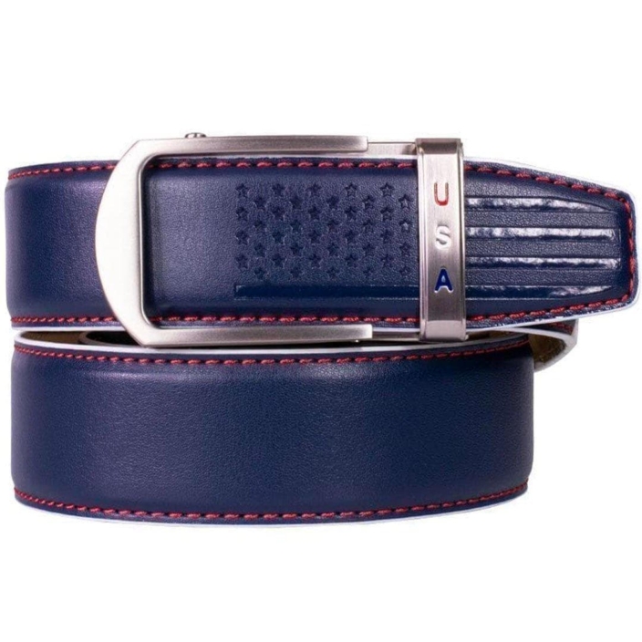 NexBelt Anthem Navy Leather Belt