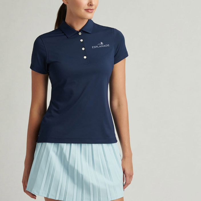 Peter Millar Short Sleeve Button Polo