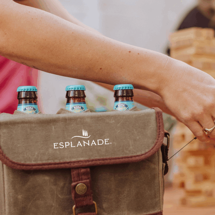 Beer Caddy Cooler Tote with Opener